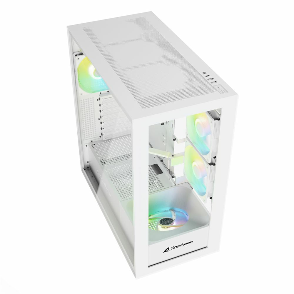 Sharkoon Rebel C60 White RGB ATX, Ansicht 4