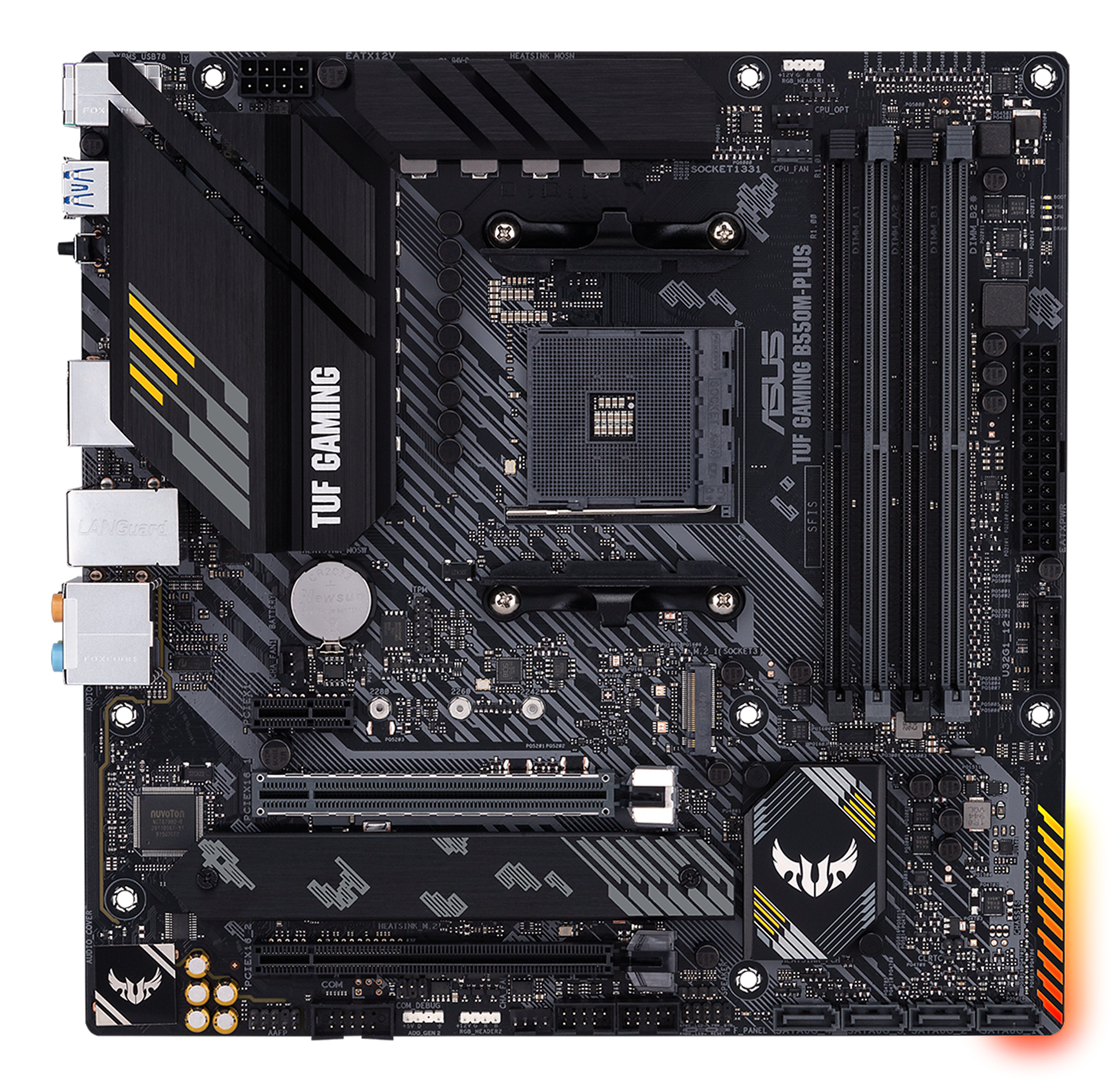 ASUS TUF GAMING B550M-PLUS - Motherboard - micro ATX - Socket AM4 - AMD B550 Chipsatz, Ansicht 2