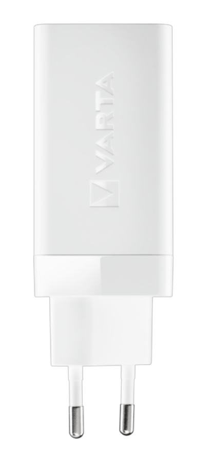 Varta Netzteil - 65 Watt - 3.25 A - PD, QC 3.0 - 3 Ausgabeanschlussstellen (USB, 2 x USB-C), Ansicht 2