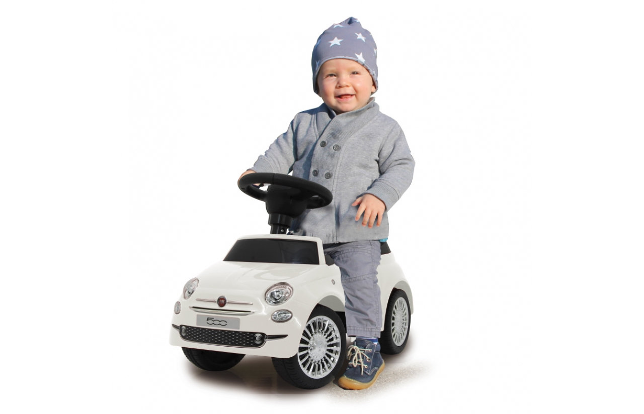 JAMARA Fiat 500 weiß - 1 Jahr(e) - 4 Rad/Räder - Schwarz - Weiß - Batterien erforderlich, Ansicht 2
