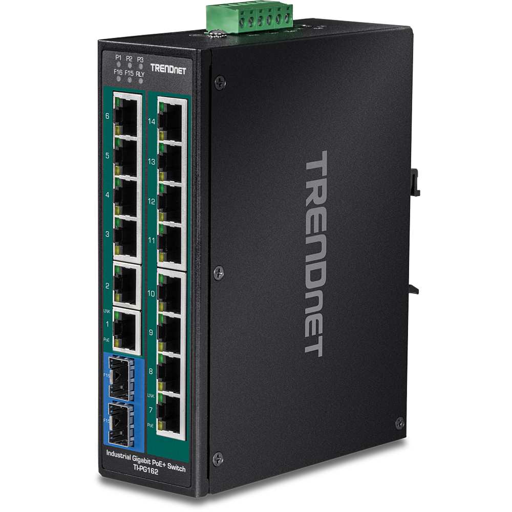 TRENDnet TI-PG162 - Industrial - Switch - unmanaged, Ansicht 2