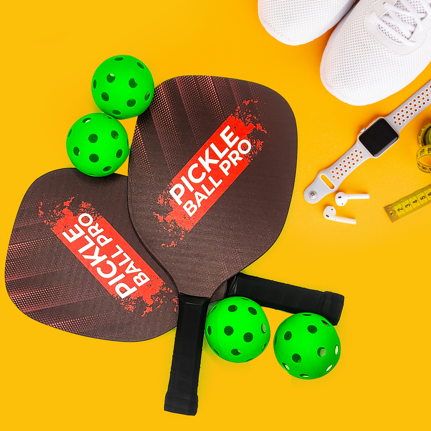 Mad Monkey Pickleball Schläger Set mit Bällen, Ansicht 2