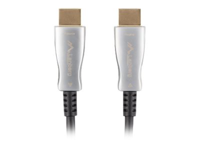 Lanberg CA-HDMI-20FB-0300-BK - 30 m - HDMI Typ A (Standard) - HDMI Typ A (Standard) - 3D - 18 Gbit/s - Schwarz, Ansicht 4