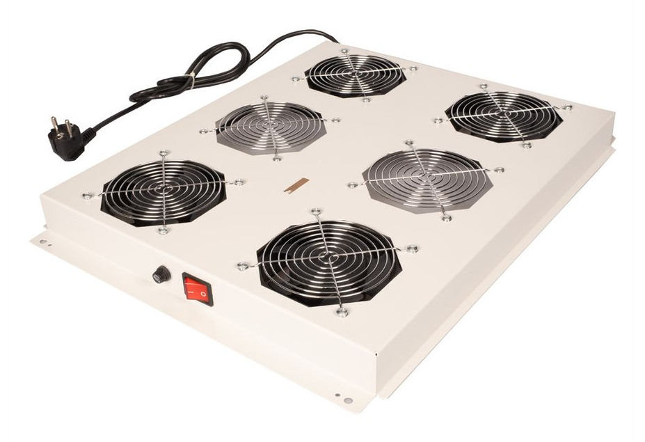 ROLINE Rack - Lüfter Kit - with 4 fans - Dach - Hellgrau, RAL 7035 - 48.3 cm (19), Ansicht 2