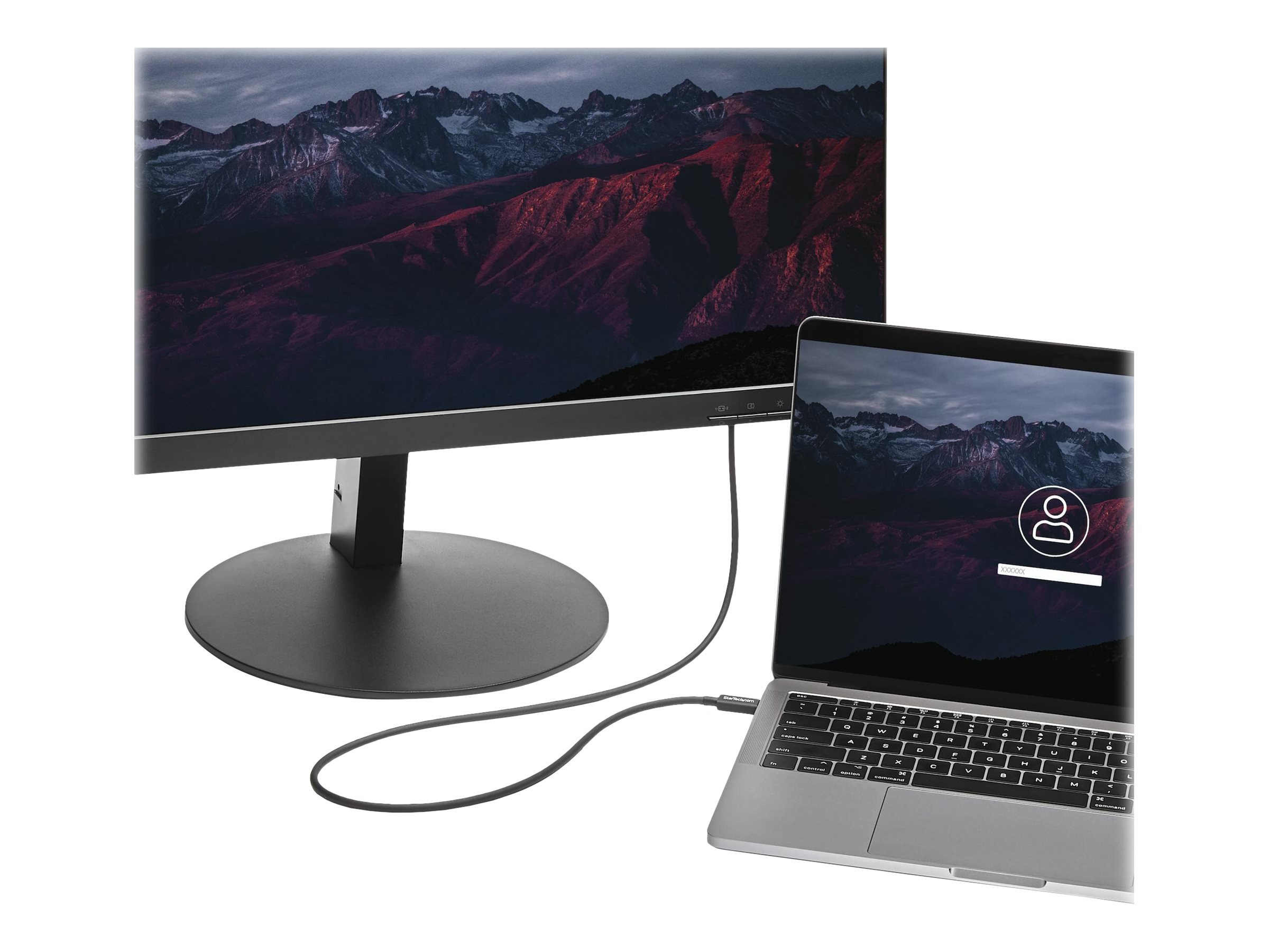 StarTech.com StarTech 2m (6.6ft) Thunderbolt 3 Cable, 20Gbps, 100W PD, 4K Video, Thunderbolt-Certified, Compatible w/ TB4/USB 3.2/DisplayPort - Thunderbolt-Kabel - USB-C (M)