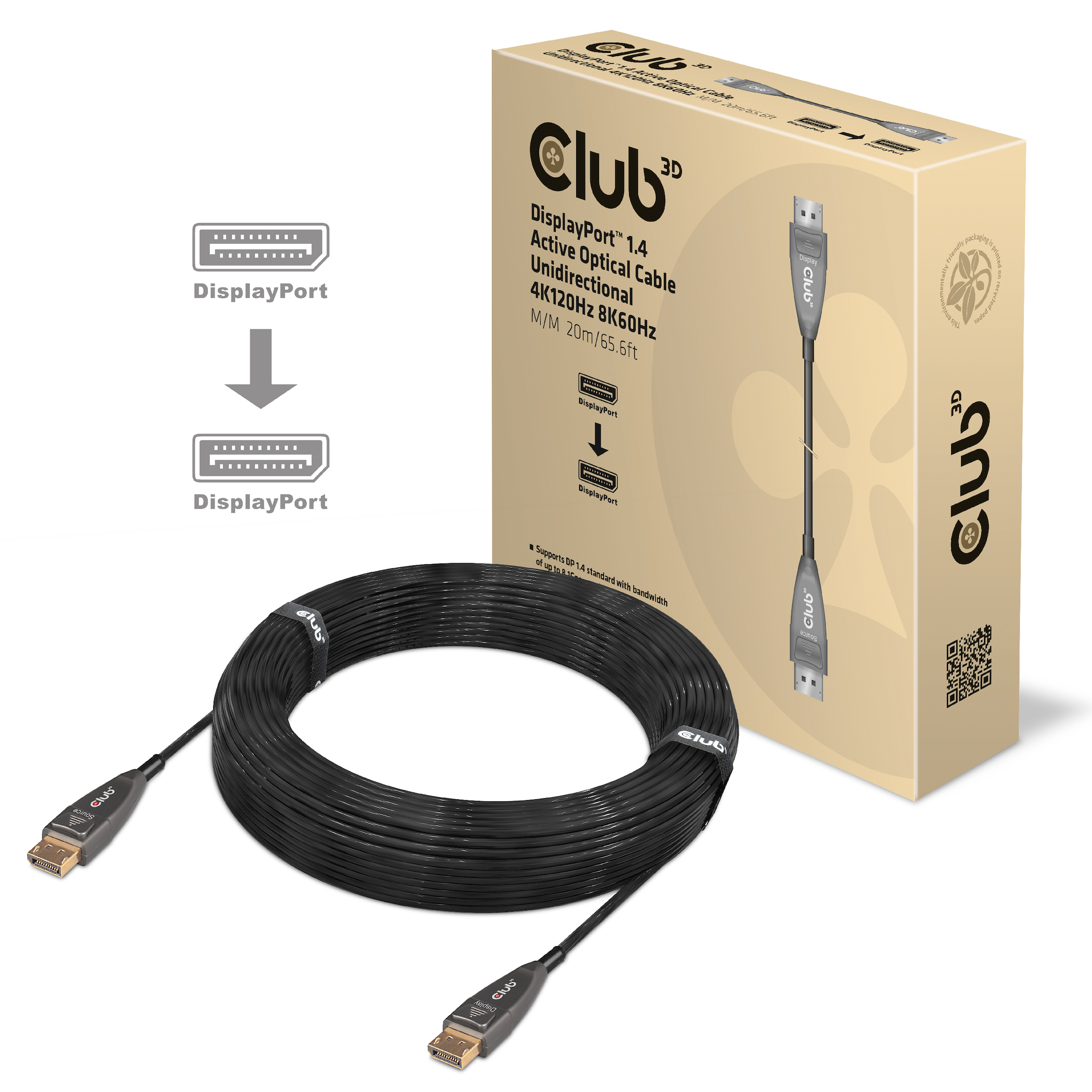 Club 3D CAC-1079 - DisplayPort-Kabel - DisplayPort (M), Ansicht 2
