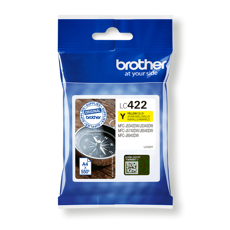 Brother LC422Y - Gelb - original - Tintenpatrone, Ansicht 2