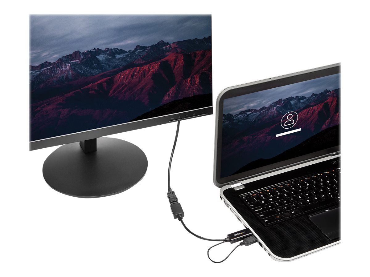 StarTech.com Startech 4K 30Hz HDMI to DisplayPort Video Adapter w/ USB Power - 6 in - HDMI 1.4 (Male)