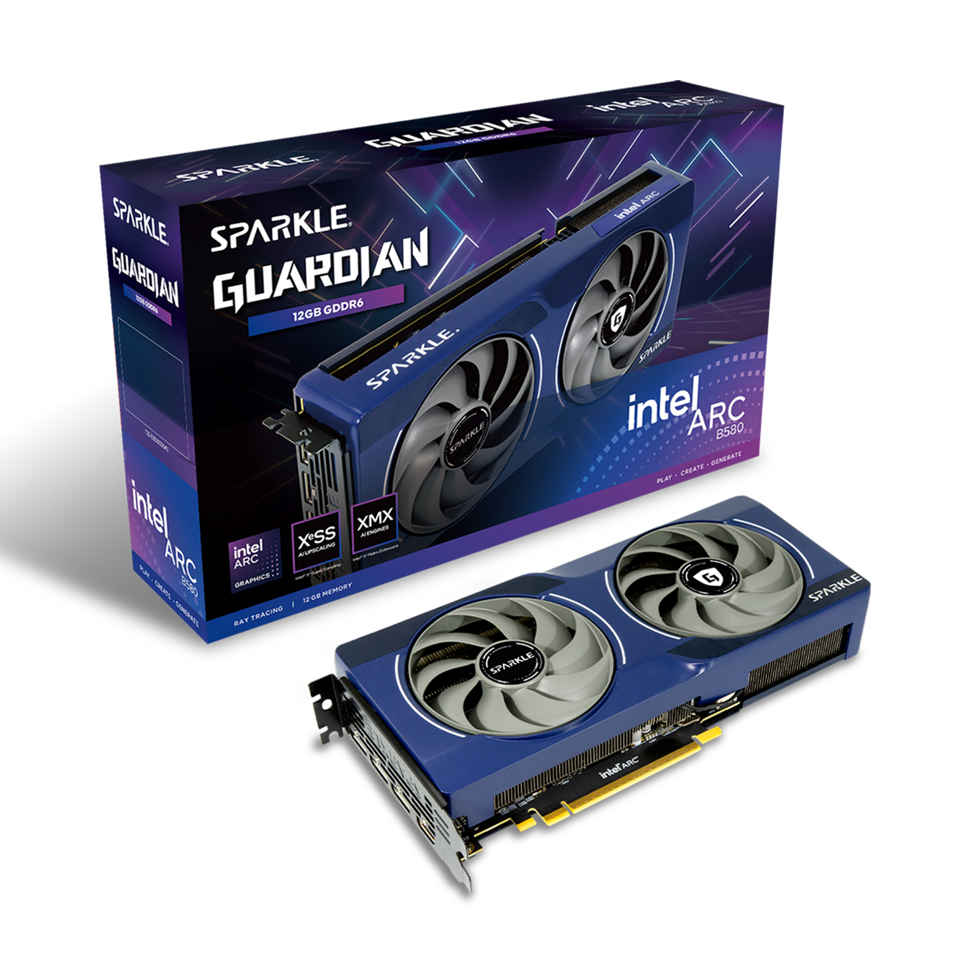SPARKLE Arc B580 Guardian 12GB - 12.288 MB - GDDR6, Ansicht 2