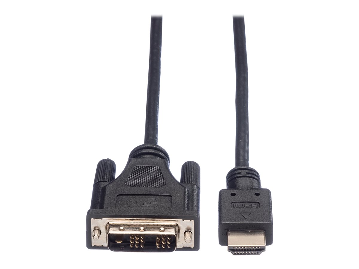 ROLINE Adapterkabel - DVI-D männlich zu HDMI männlich