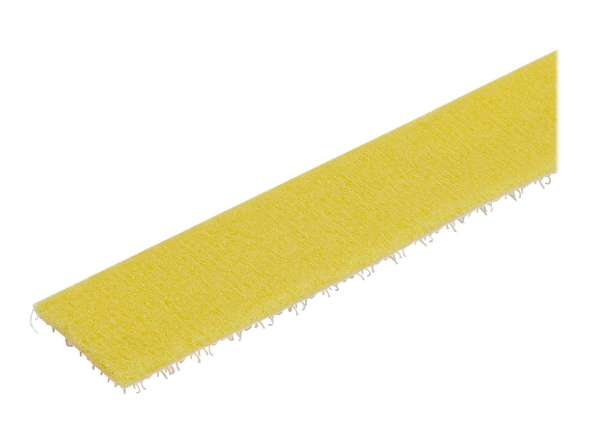 StarTech.com HKLP100YW Klettkabelbinder (304m frei zuschneidbar & wiederverwendbar)