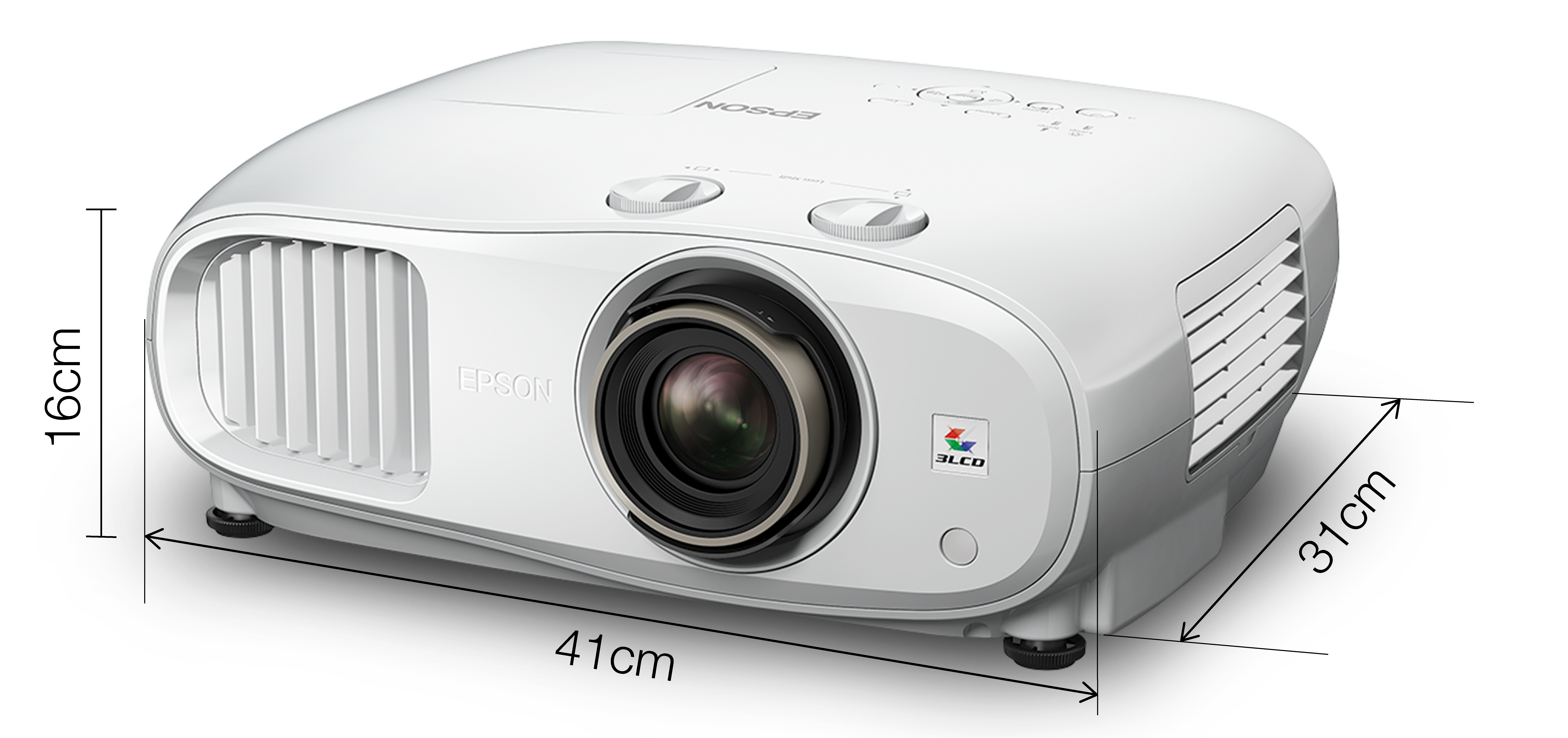 Epson EH-TW7100 - 3-LCD-Projektor - 3D - 3000 lm (weiß), Ansicht 2