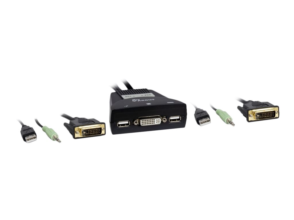 INTER-TECH KVM Kabel-Switch-LS-21DA DVI (88887188)