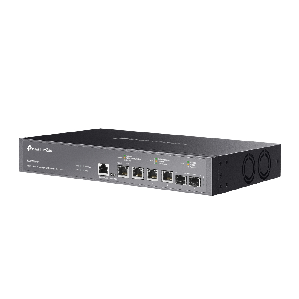 TP-LINK JetStream TL-SX3206HPP V1 - Switch - L2+ - managed - Desktop, an Rack montierbar - PoE++ (200 W), Ansicht 3
