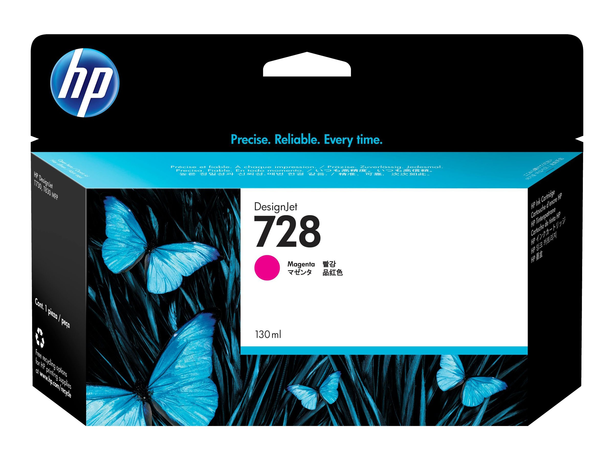 HP HP 728 - 130 ml - Dye-Based Magenta (F9J66A)
