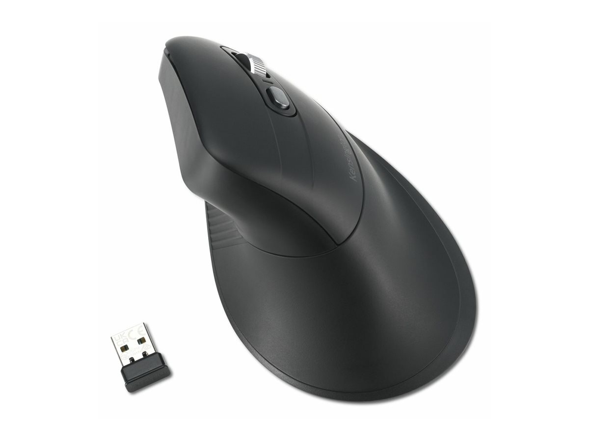 Kensington Pro Fit Ergo MY630 EQ - Maus - wiederaufladbar - ergonomisch - 5 Tasten - kabellos - 2.4 GHz Bluetooth - kabelloser Empfänger (USB)