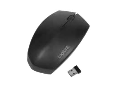 LogiLink Maus - rechts- und linkshändig - optisch - kabellos - 2.4 GHz Bluetooth 4.2 - kabelloser Empfänger (USB)