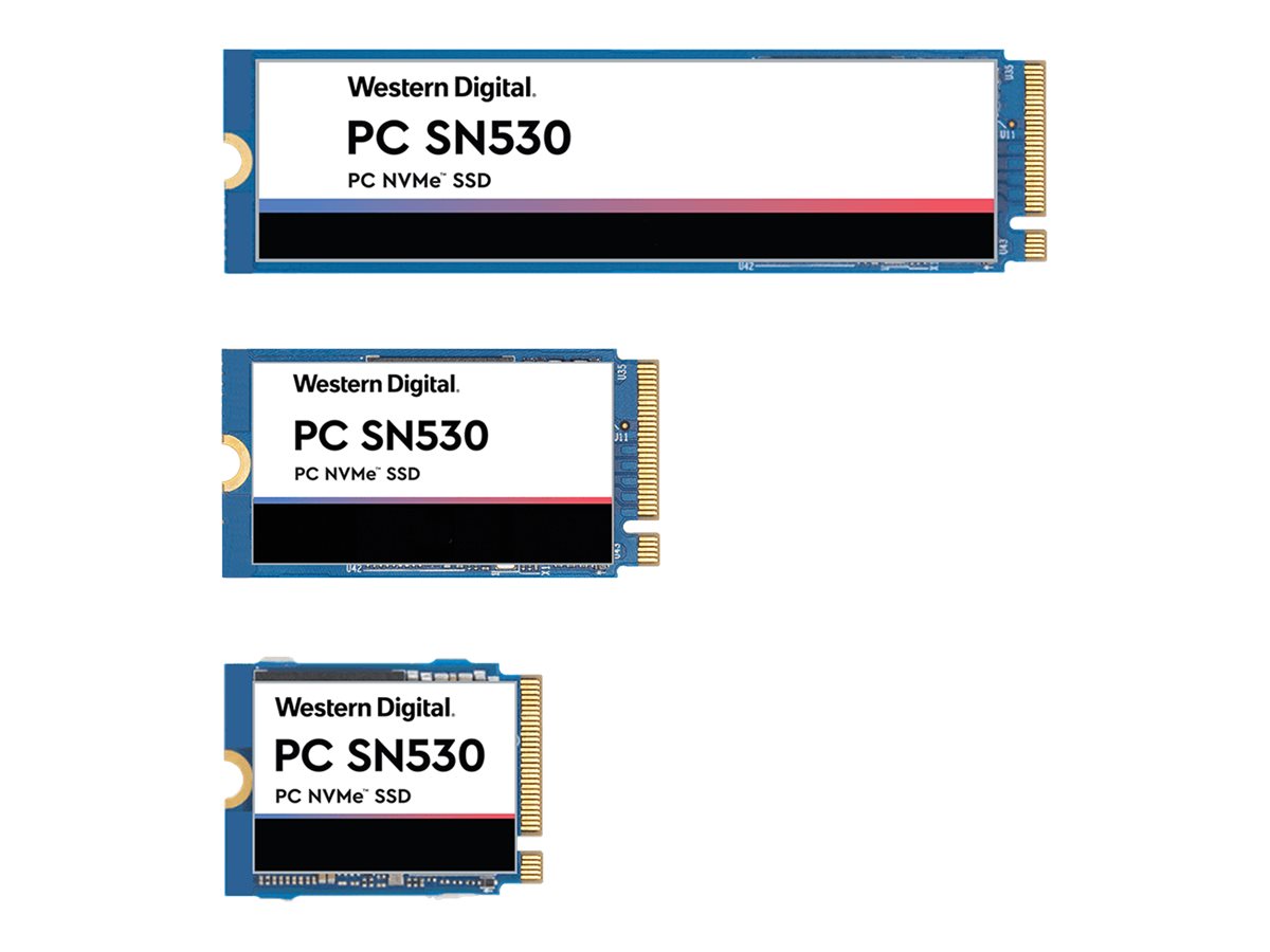 WD PC SN530 NVMe SSD SDBPMPZ-1T00 - SSD - 1024 GB - intern - M.2 2242 - PCIe 3.0 x4 (NVMe)