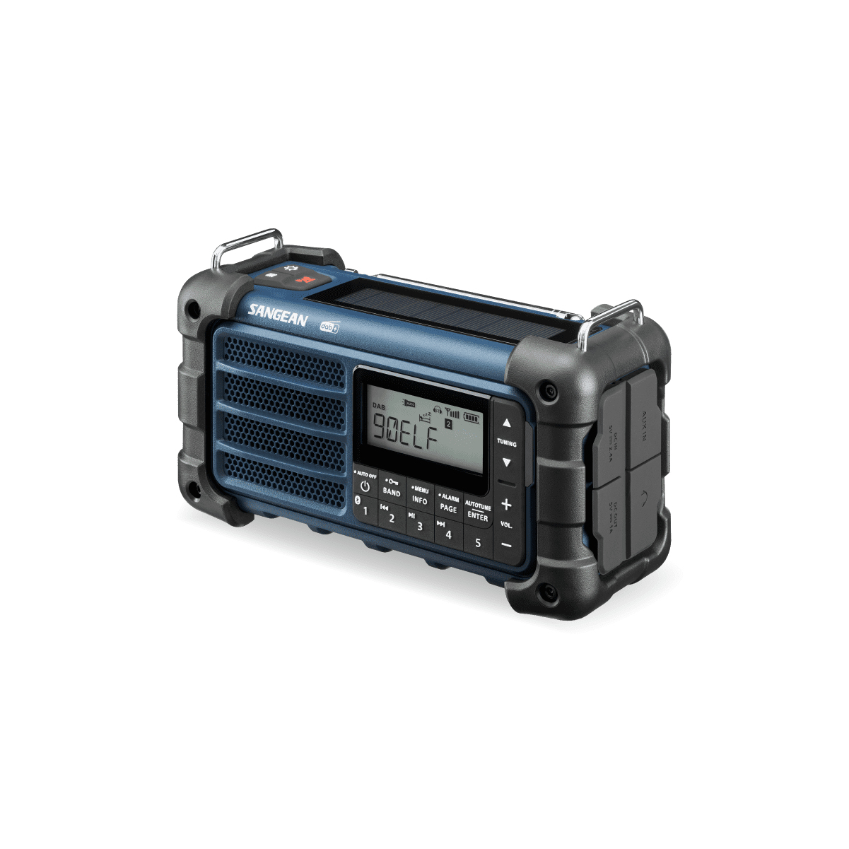 Sangean Electronics MMR-99 DAB blau Notfall/Kurbel/Solar Radio, Ansicht 2