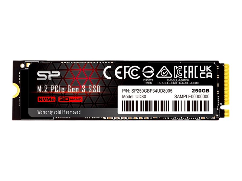 Silicon Power SSD UD80 250GB M.2 PCIe Gen3 x4 NVMe 3400/1000 MB/s