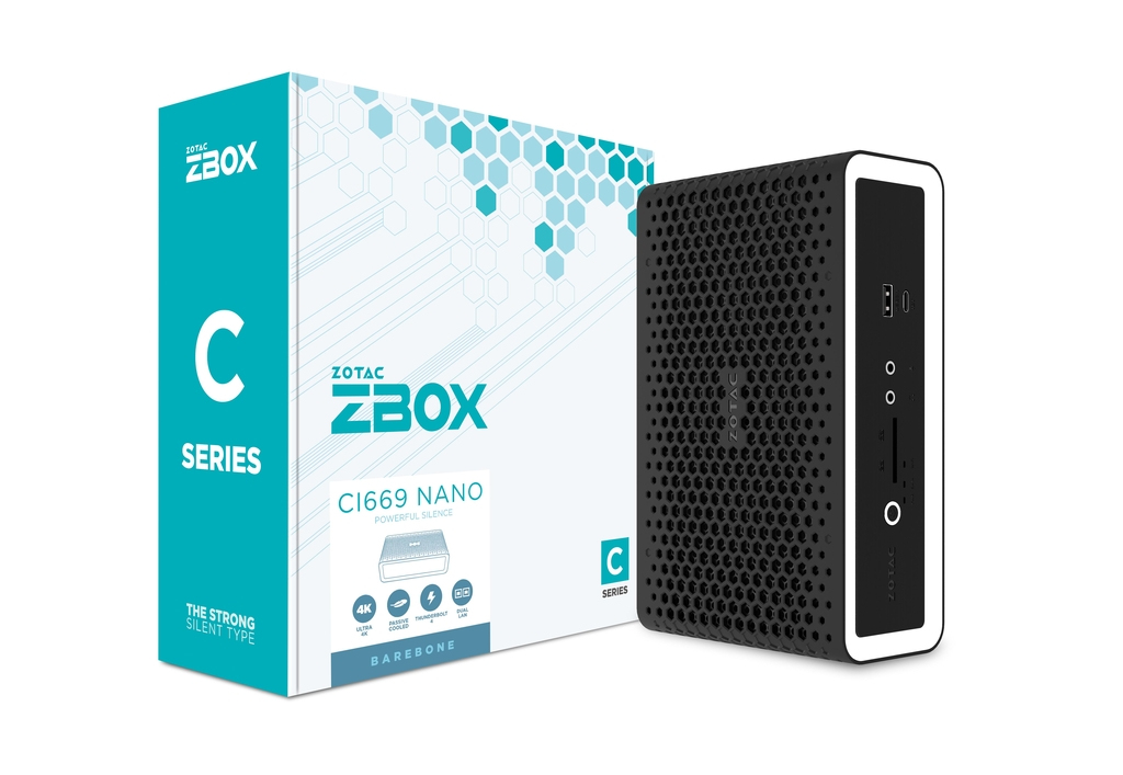 ZOTAC ZBOX CI669 Nano Mini-PC i7-1335 - HDMI - Barebone - Core i7, Ansicht 3