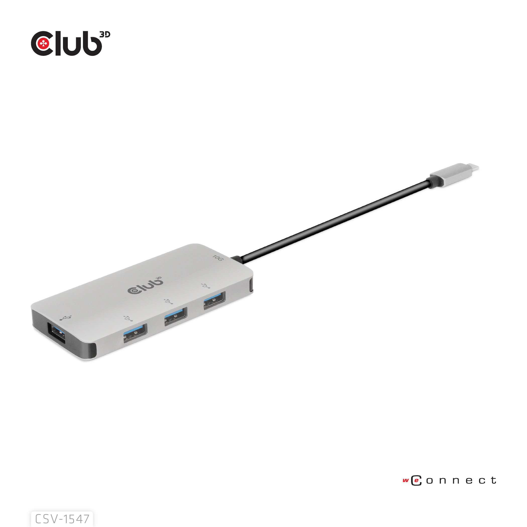 Club 3D CSV-1547 - Hub - 4 x USB 3.1 Gen 2, Ansicht 2