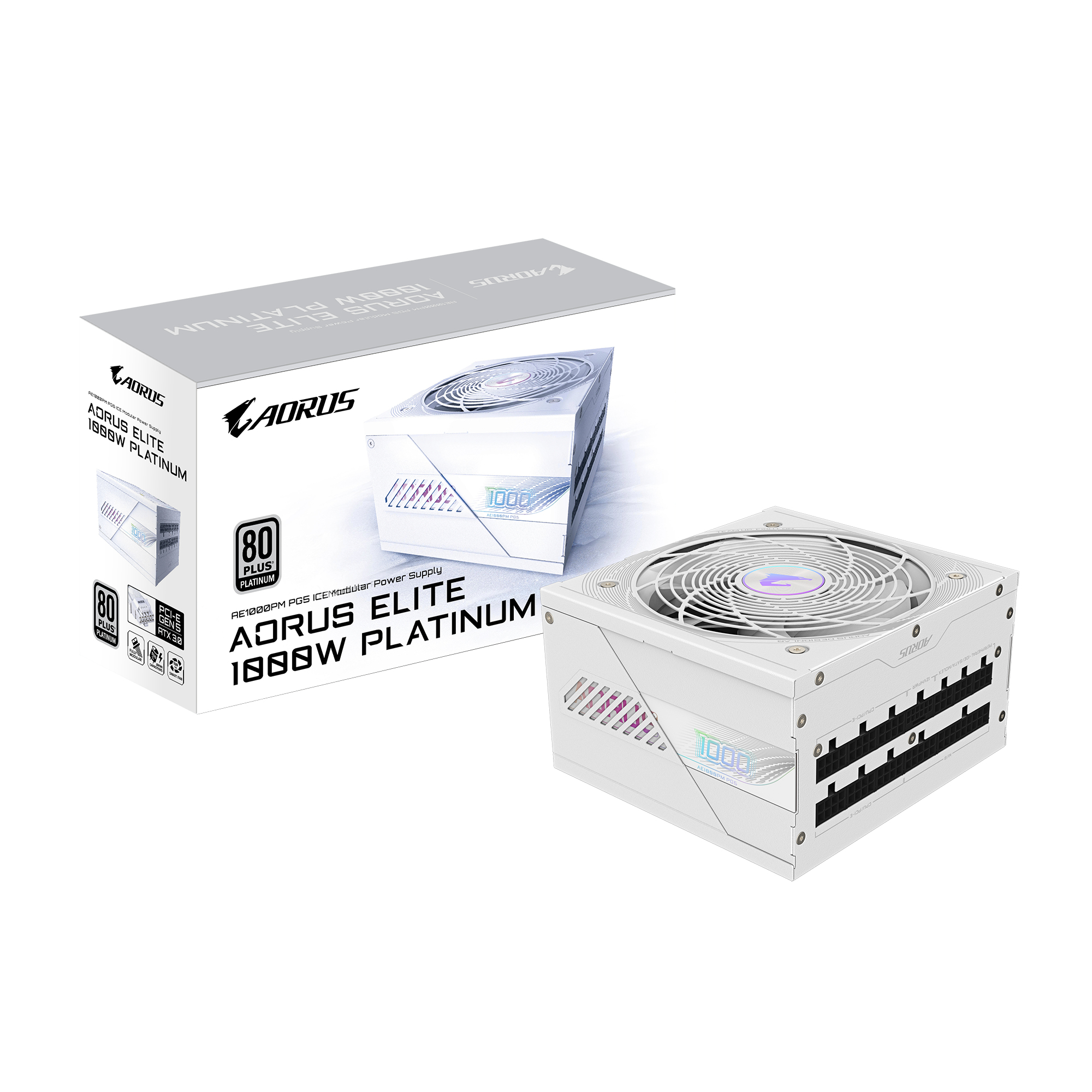Gigabyte AORUS ELITE AE1000PM PG5 ICE - Netzteil (intern), Ansicht 2