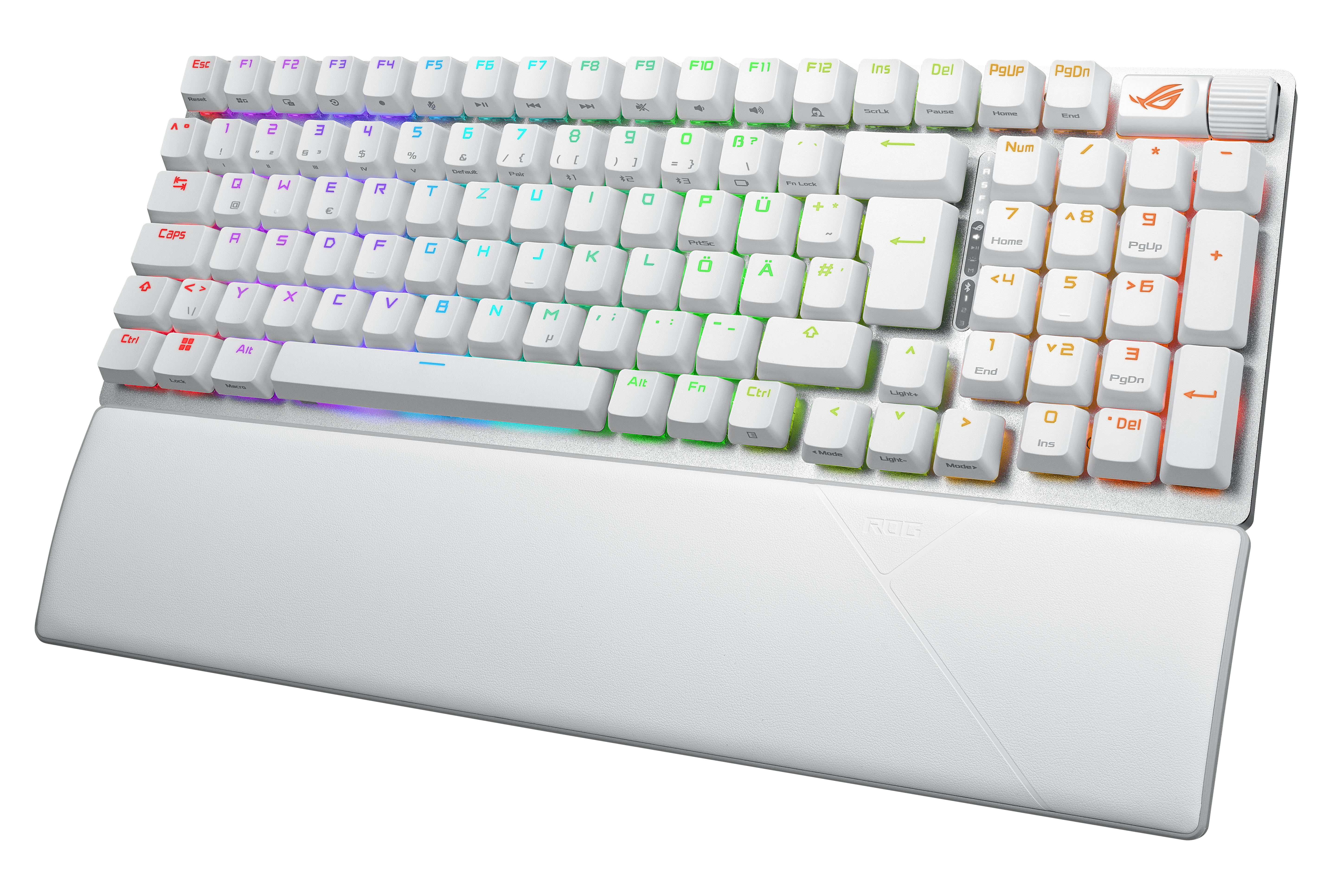 ASUS ROG Strix Scope II 96 - Tastatur - 96% - backlit - kabellos - USB, 2.4 GHz, Bluetooth 5.1  - TL: Deutsch, QWERTZ, Ansicht 2