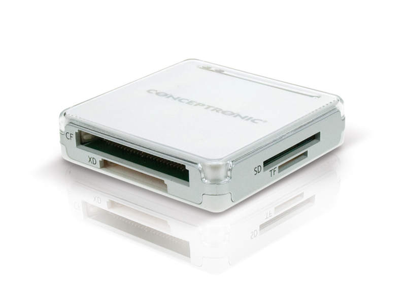 Conceptronic Connectivity Collection CMULTICRSI Stylish All-In-One Card Reader - Kartenleser - All-in-one (Multi-Format)