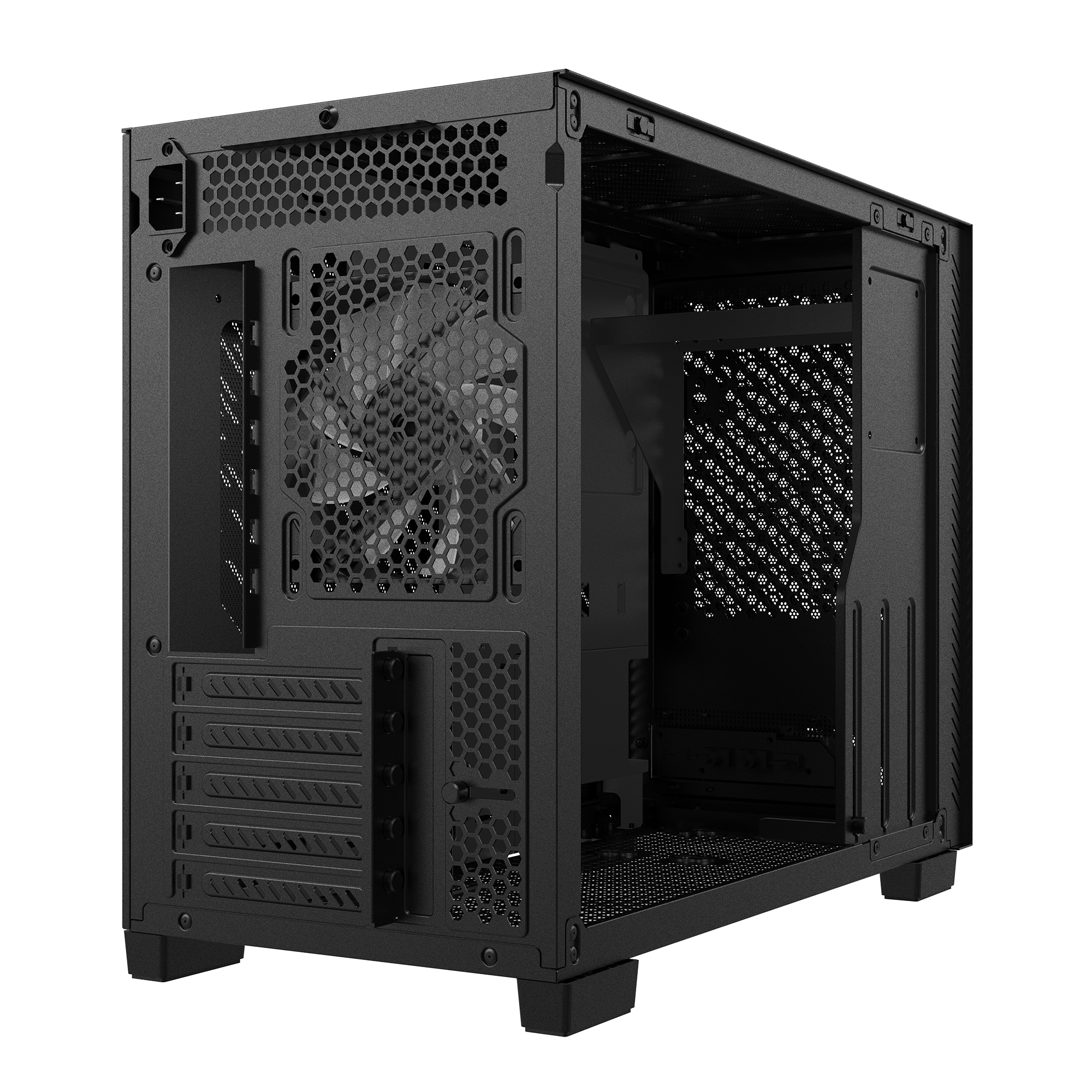 XPG Geh Valor Air Nano ITX Midi Tower schwarz retail - Midi/Minitower - ATX, Ansicht 4