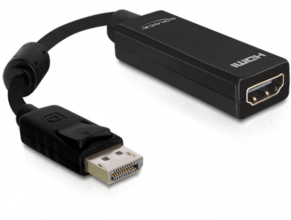 Delock Adapter Displayport male > HDMI female Videoadapter 12.5cm