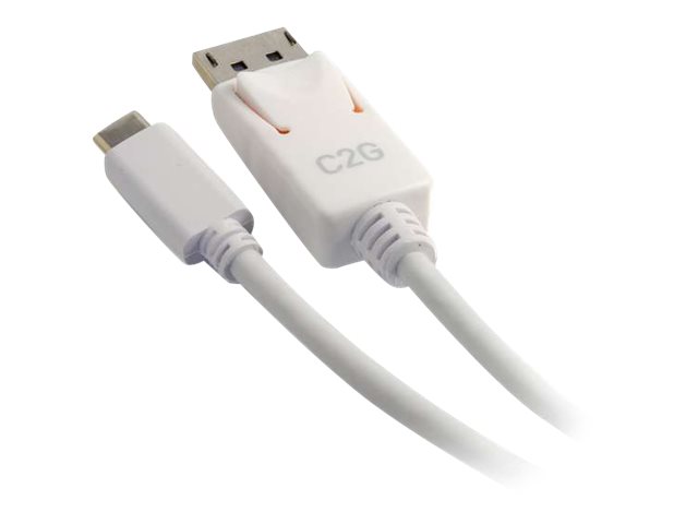 C2G 0.9m (3ft) USB C to DisplayPort Adapter Cable White