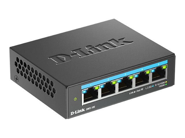 D-Link DMS 105 - Switch - unmanaged - 5 x 1010010002.5G