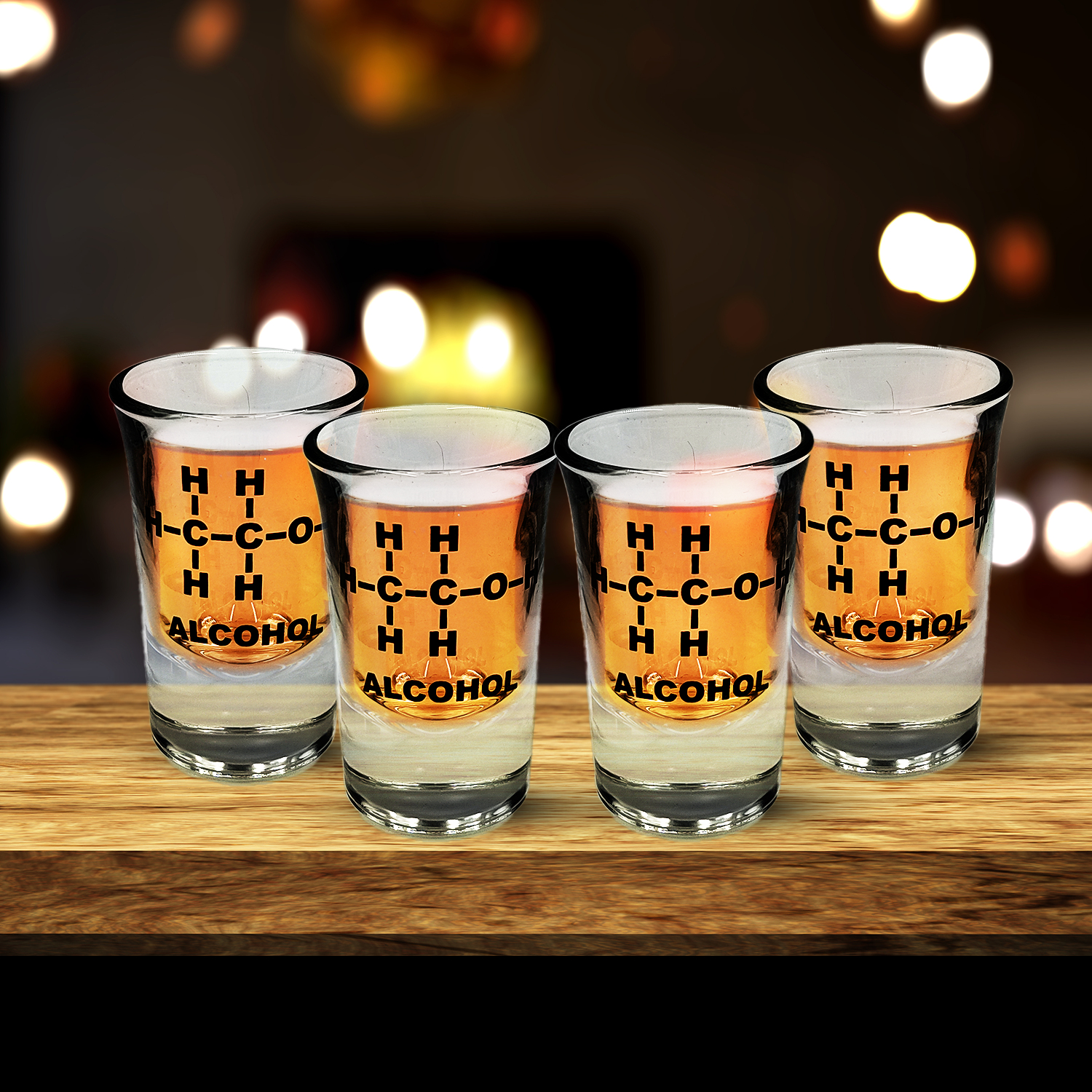 Mad Monkey Shotgläser mit Alkohol-Formel 4er Set, Ansicht 4