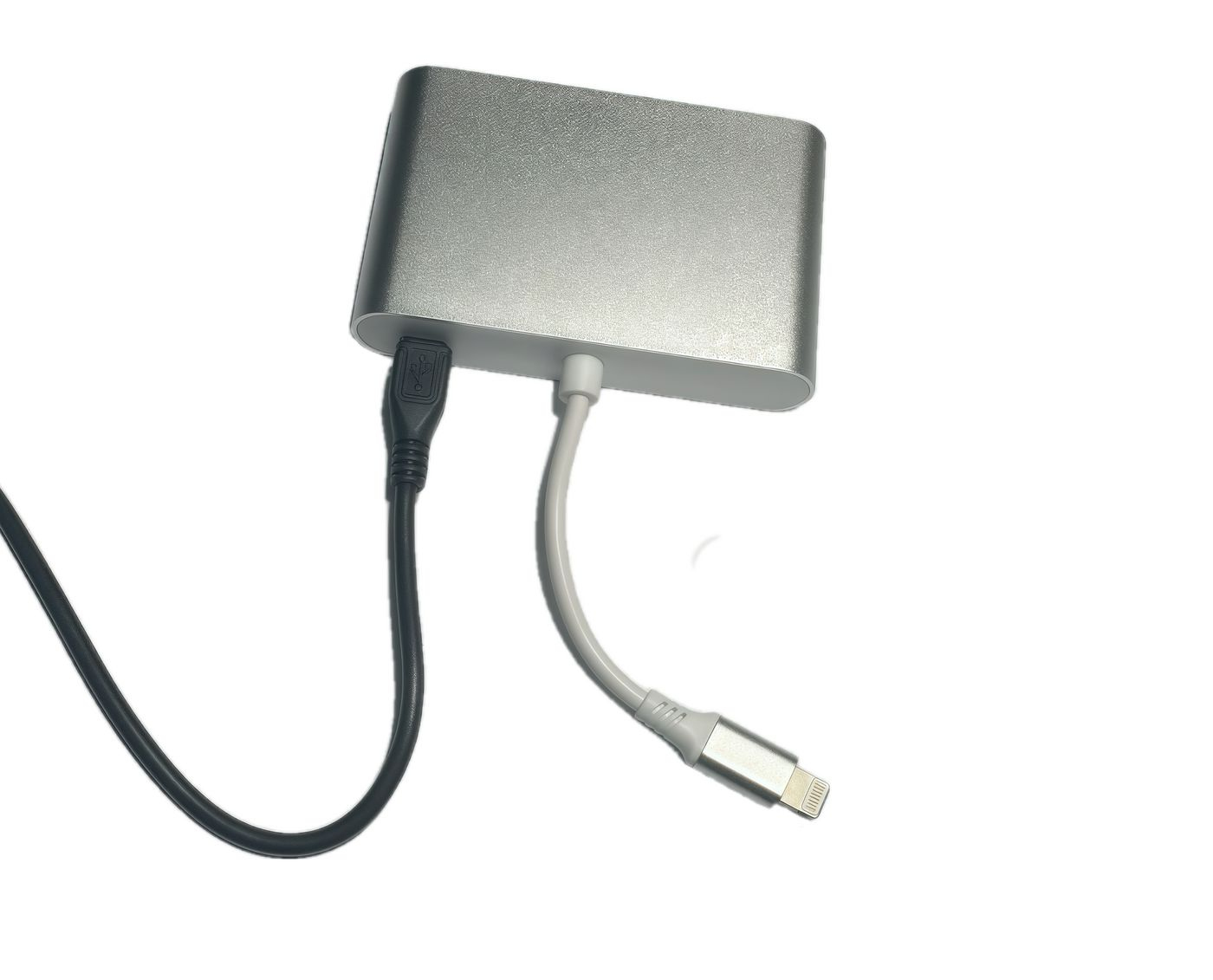 MicroConnect LIGHT-HUB4 - Lightning - 3.5mm - 480 Mbit/s - Silber - 0,1 m - China, Ansicht 2