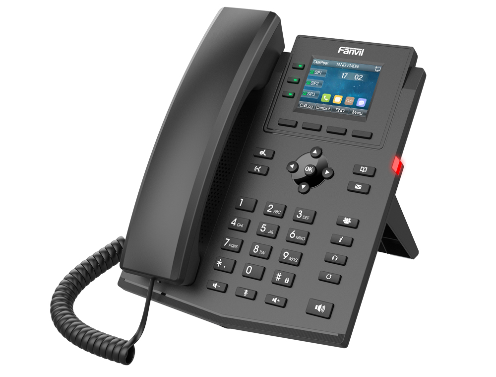 Fanvil X303W - IP-Telefon - Schwarz - Kabelgebundenes Mobilteil - Tisch/Wand - Linux - Im Band - Außerhalb des Bandes, Ansicht 2