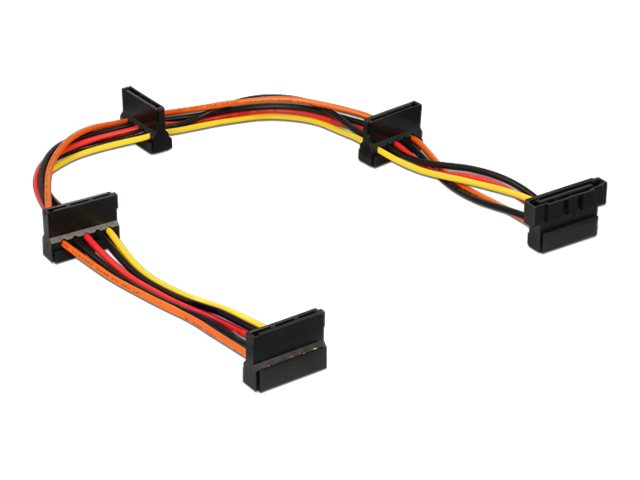 Delock - Netz-Splitter - SATA-Stromstecker (S) zu SATA-Stromstecker (R) - 40 cm - Multicolor