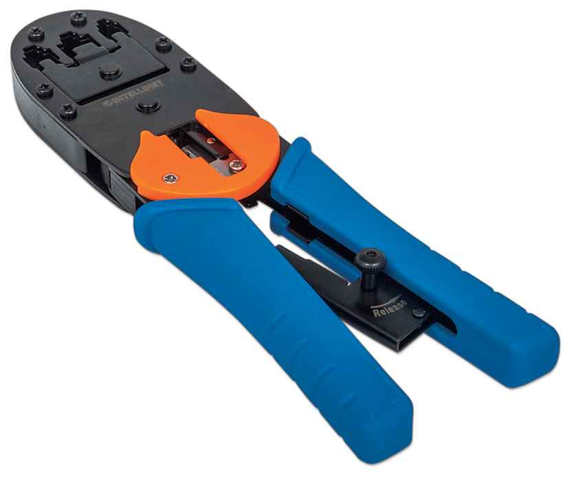 Intellinet Universal Crimpzange für Modularstecker, Für RJ45-, RJ12- und RJ11- Modularstecker, Ansicht 4