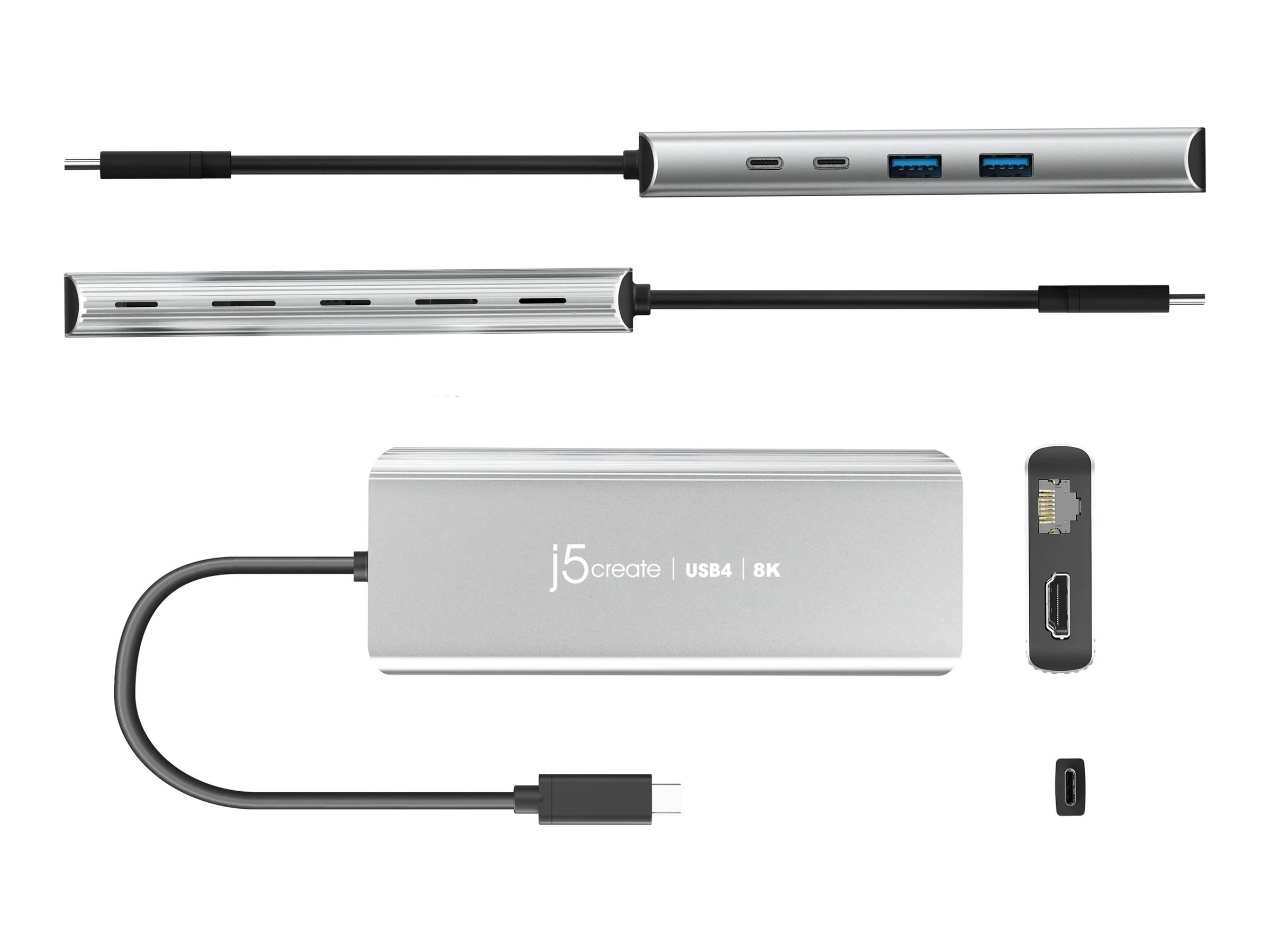 j5create JCD403-N - Dockingstation - USB-C / USB4 / Thunderbolt 3 / Thunderbolt 4, Ansicht 3