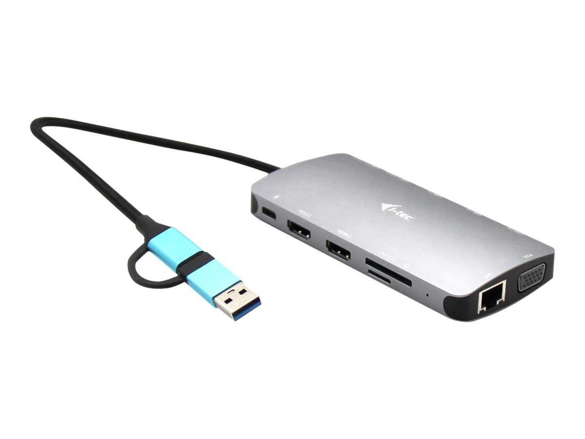 I-TEC USB-C Metal Nano Dock 3xDisplay+PD (CANANOTDOCKPD)