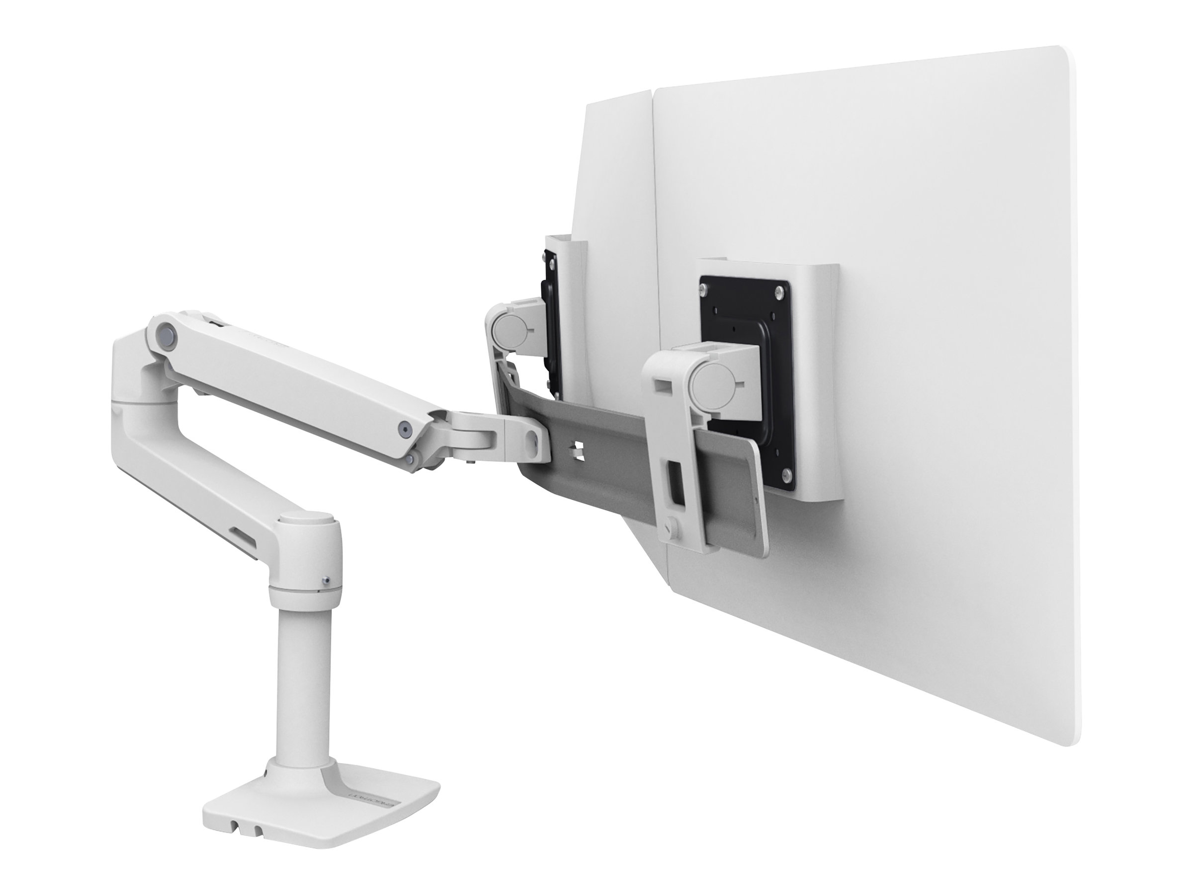 Ergotron LX Desk Dual Direct Arm - Befestigungskit (Gelenkarm Spannbefestigung für Tisch 2 Drehgelenke Befestigungsteile Scharnier Verlängerungsteil)