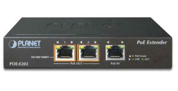 Planet POE-E202 - Repeater - GigE - 10Base-T, 100Base-TX, 1000Base-T, Ansicht 3