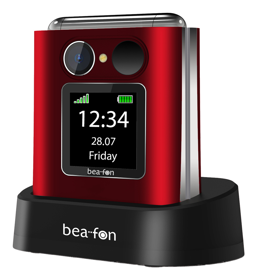 Bea-fon Fold 10 rot- silber, Ansicht 3