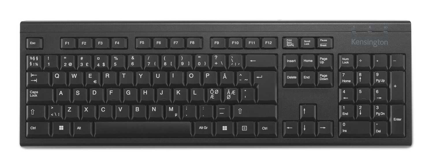 Kensington KB150 EQ - Tastatur - full size - kabellos - TL: Nordisch, QWERTY, Ansicht 3