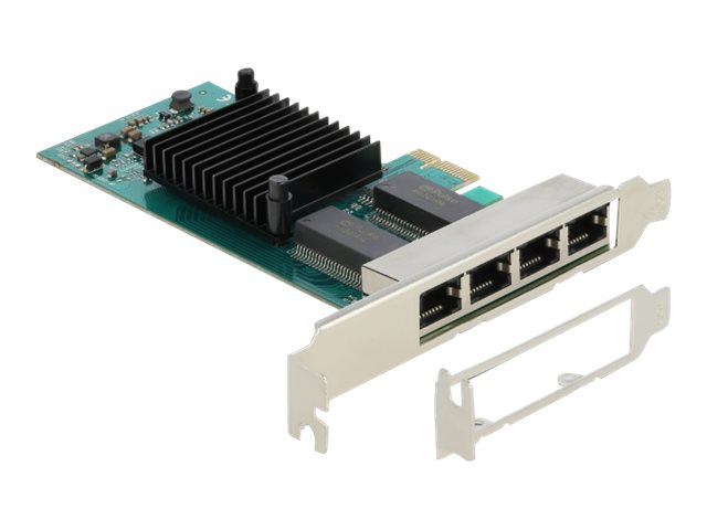 Delock - Netzwerkadapter - PCIe 2.1 - Gigabit Ethernet x 4