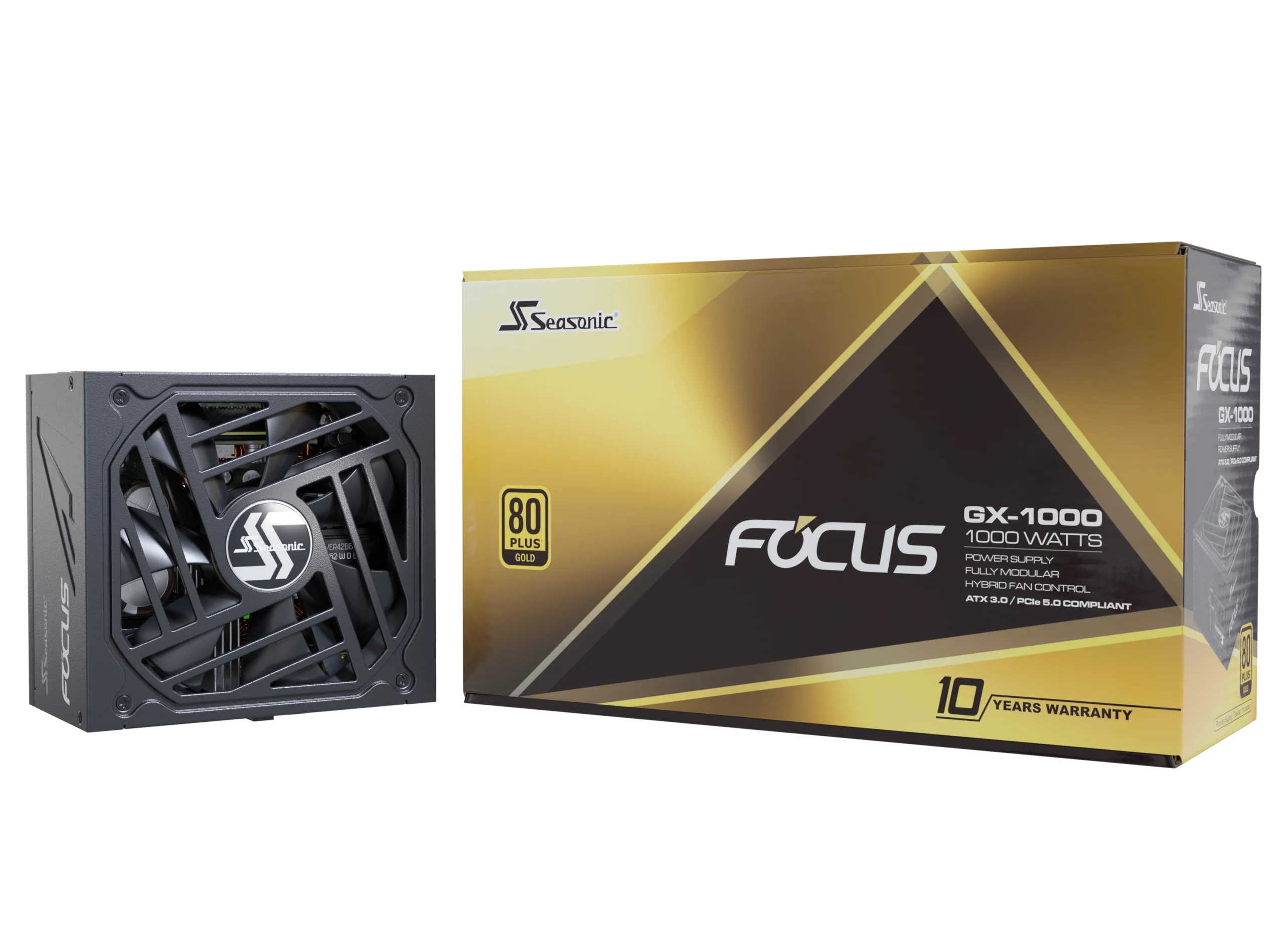 Seasonic Netzteil 1000W Focus-GX-1000 ATX3 Modular Gold, Ansicht 2