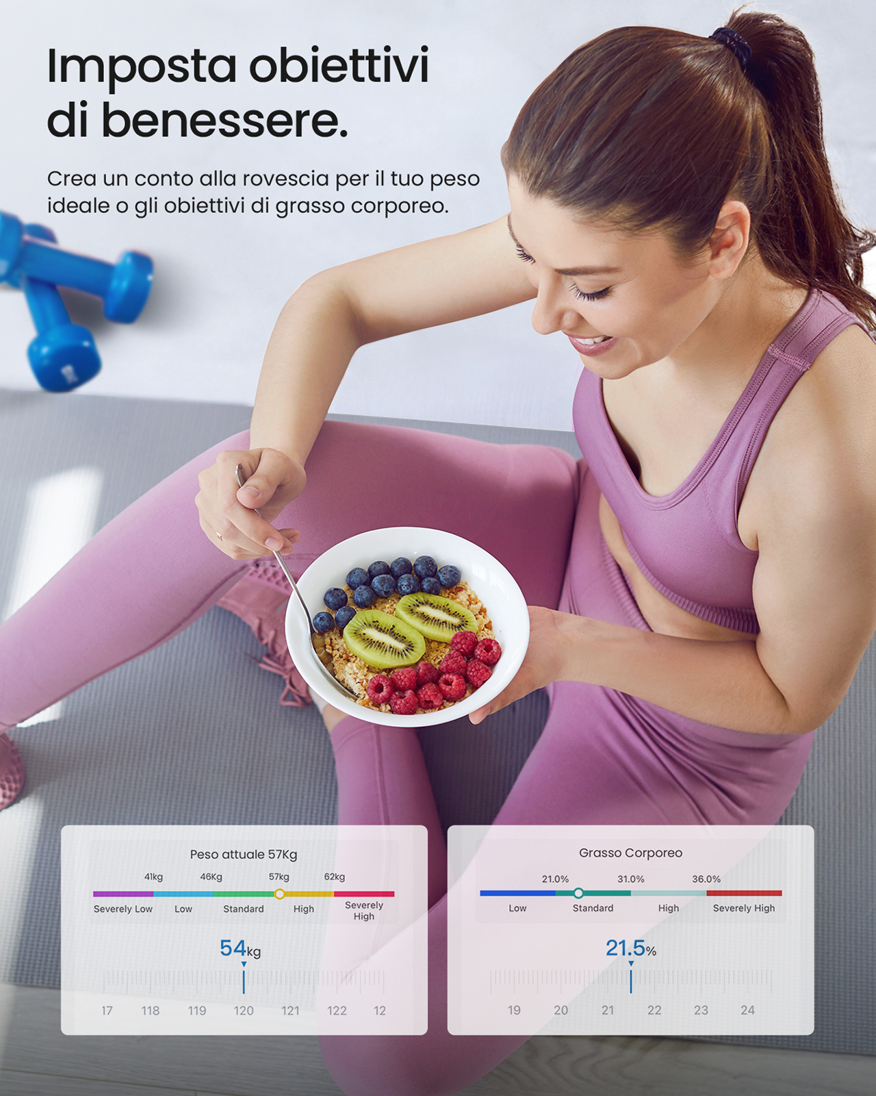 Renpho Elis 1C Smart digitale Körperanalysewaage weiß, Ansicht 4
