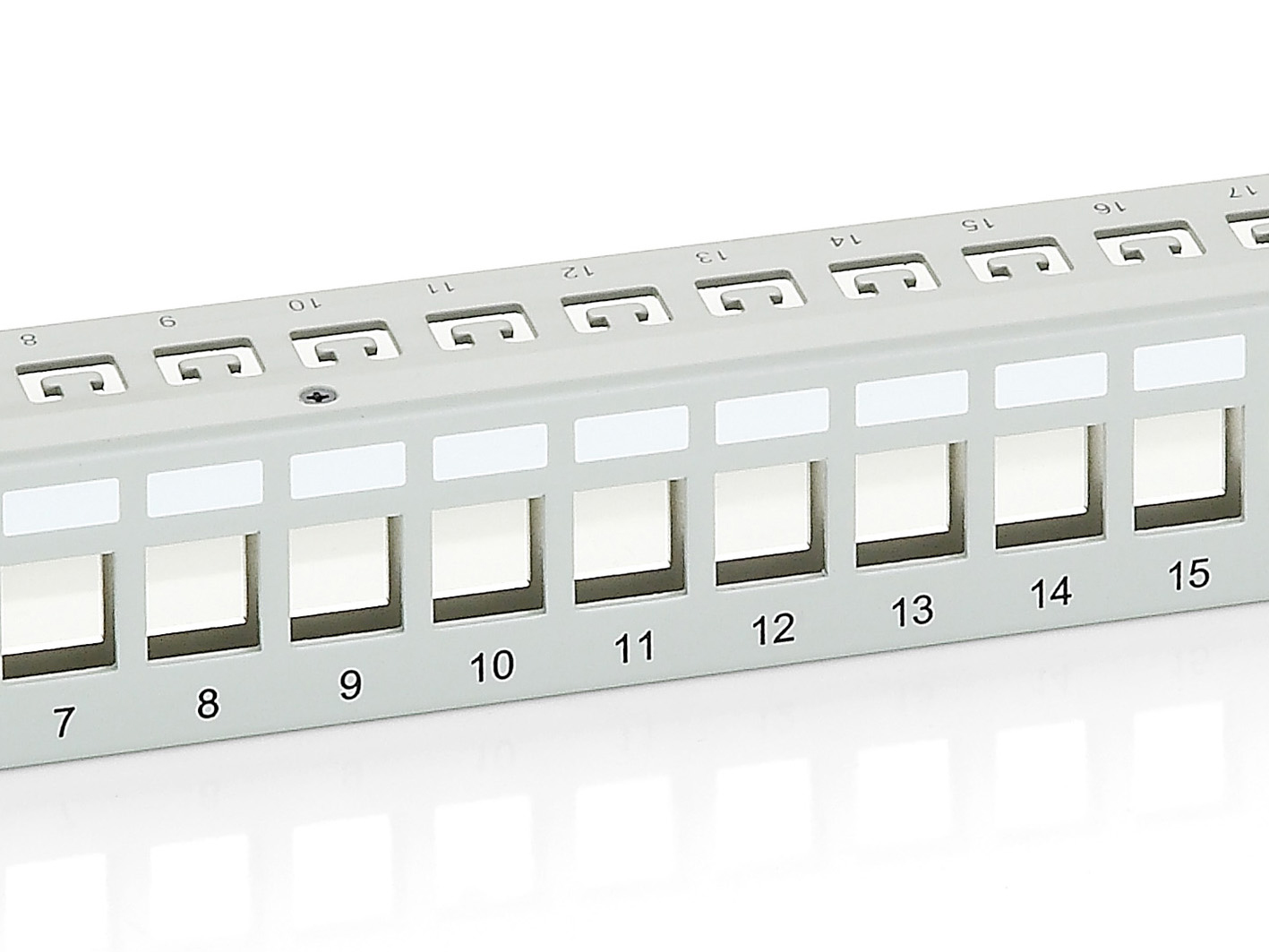 Equip Patch Panel - CAT 6a - Hellgrau - 24, Ansicht 3