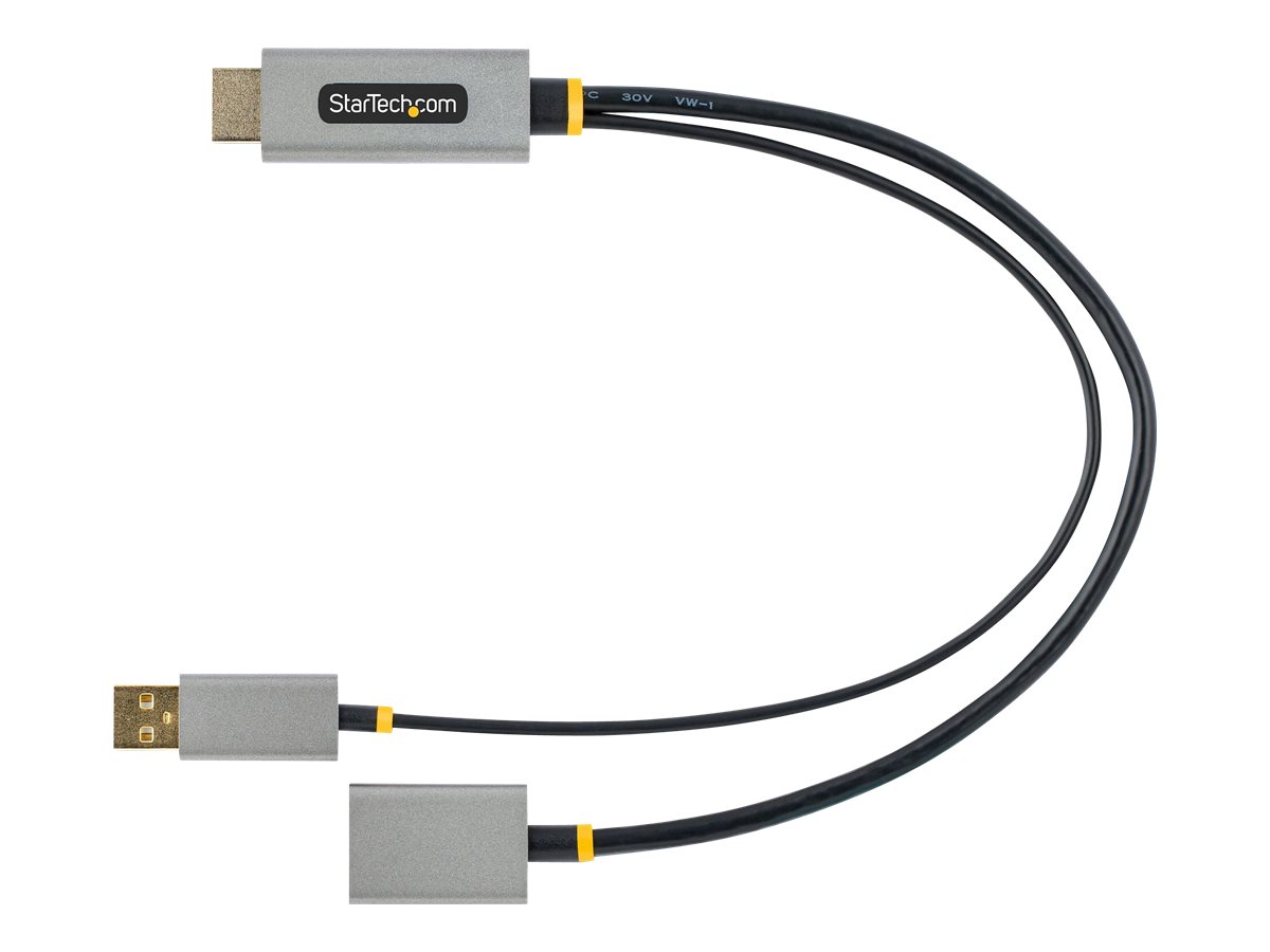 StarTech.com Startech 30 cm HDMI auf DisplayPort Adapter, 4K HDMI auf DP Kabel - Adapterkabel - HDMI, USB (nur Strom)