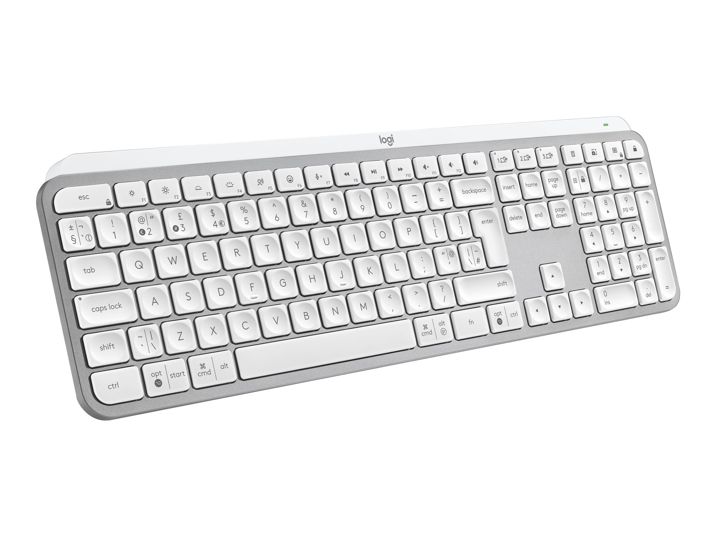 Logitech MX Keys S - Tastatur - hinterleuchtet - kabellos - Bluetooth LE - QWERTY - Nordisch (DänischFinnischNorwegischSchwedisch)
